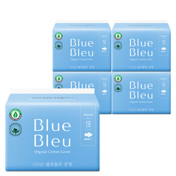 착한 유기농 생리대 블루블루 중형 4팩