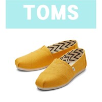 [탐스] 23FW [New Color][알파가타] 진한 노랑 여성 슬립온 TOSO3F003Y2