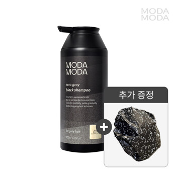 [모다모다]제로 그레이 블랙 샴푸 300g+전용 샤워캡