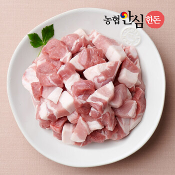 [농협안심한돈] 국내산 삼겹살 찌개용 1kg(냉장)