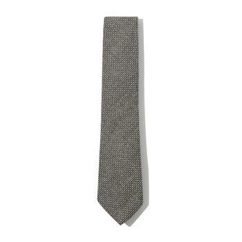 [CUSTOMELLOW] [imported fabric] brown check tie_CAAIX24003BRX