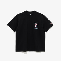 [뉴에라][공용]썸머 트로피칼 네온 티셔츠 블랙(14178975)
