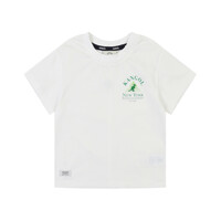 [캉골키즈]NYBG 백 라벨 포인트 티셔츠 QB 0406 아이보리