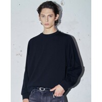 질스튜어트 뉴욕 남성 23FW 블랙 컨템포러리 스웻 셔츠 JNTS3D101BK