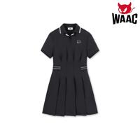 [왁 WAAC] 여성 WAACKY Jersey SS 폴로 드레스 (WWTCM24223BKX)