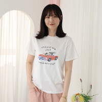 [웬디즈갤러리]모달 붕붕 반팔 티셔츠 NTS113
