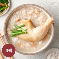 [고른] 통닭다리 누룽지 백숙 600g 3팩 (1팩, 1인분)