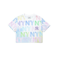 MLB 수채화 모노그램 크롭 티셔츠 3FTSM0023-50WHS