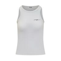 24SS 엠에스지엠 민소매 티셔츠 3641MDT86247108 01 OPTICAL WHITE