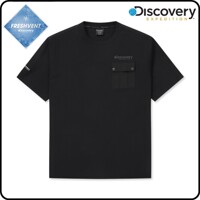 [디스커버리]프레시벤트 폴튼 우븐 하이브리드 가슴포켓 티셔츠 DXRS87043 BKS