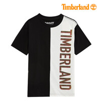 [팀버랜드키즈] 세로 배색 로고 프린트 라운드 티셔츠(TLSDA24F_055)
