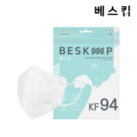 베스킵 올국산 KF94 초소형 새부리형마스크 30매 (유아용/화이트)