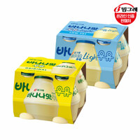 [빙그레]단지우유 240mlx8개(바나나맛4개+라이트4개)