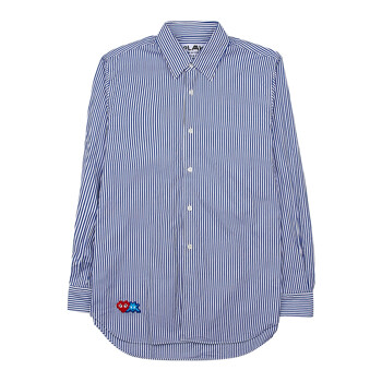 [라벨루쏘] [꼼데가르송] P1B026 BLUE WHITE STRIPES 스트라이프 긴팔 셔츠