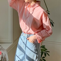 제이앤몰스 / 여유로운 핏의 베이직 여성 셔츠 여자 긴팔 남방 W303