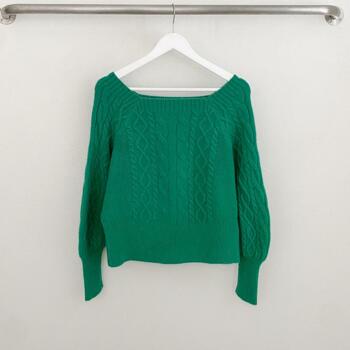 여자 슬림핏 폴라 스웨터 비트꽈배기 티셔츠