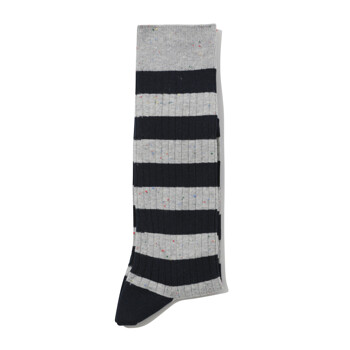 [CUSTOMELLOW] nep yarn stripe socks_CALAX24216NYX