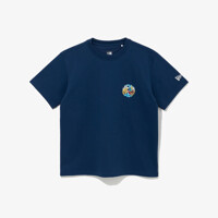 [뉴에라키즈] 라운드 스케이트보드 티셔츠 에스테이트 블루(14310209)