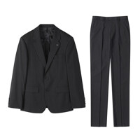 [CUSTOMELLOW] silk blended twill charcoal suit_CWFBM24303GYM_CWFCM24303GYM