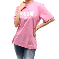MSGM 여성 오버핏 로고 티셔츠 2841MDM92 207298