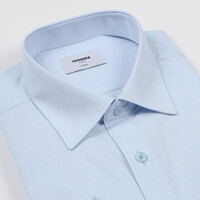 [레노마셔츠]ROUSG0-207-BU 카치온 솔리드 반소매셔츠