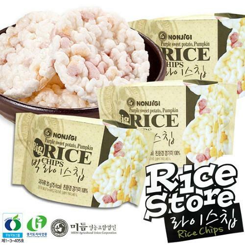 이라운드몰 글로벌이커머스 [논지기]친환경 경기미로만 만든 75kcal 웰빙스낵 빅라이스칩 60봉