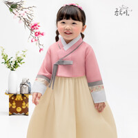 [금동이한복] AW154 여분홍꽃소매 아동한복 여아한복