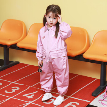 [BAY-B] 아동 전신 미술가운 비행사 핑크