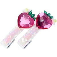 [프렌치캣]핑크 딸기 헤어핀 Q42DG5171여아동예쁜헤어핀선물