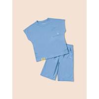 [BEANPOLE KIDS] 핫썸머 기능성 티셔츠 상하 세트  스카이 블루 (BI4542U03Q)