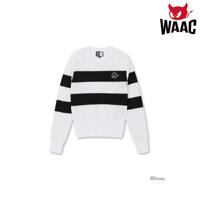 [왁 WAAC] 여성 Mesh Stripe 스웨터 (WWWAX24311WHX)