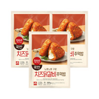 [CJ] 햇반 쿡반 치즈 닭갈비 주먹밥 500g x3개