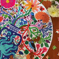 [이부]새와 꽃들 500피스 라운드 퍼즐