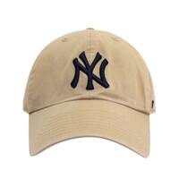 47브랜드 MLB 엠엘비 NY 뉴욕양키스 클린업 빅 로고 볼캡 모자 카키브라운 B-RGW17GWSNL-KHB