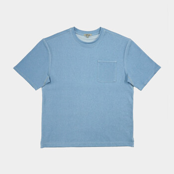 [비르반테]링클 프리 반팔 티셔츠 - 블루 BITS30501