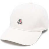 (당일) 24SS 몽클레어 로고 패치 화이트 베이스볼 캡 여성 모자 3B00041 V0006 211