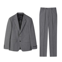 [CUSTOMELLOW] kivanc plain texture grey suit_CWFBM24306GYD_CWFCM24306GYD