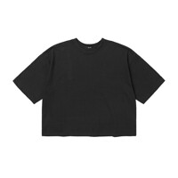 여성 젤리 크롭 반팔 티셔츠 (BLACK) (HA4ST51-39)