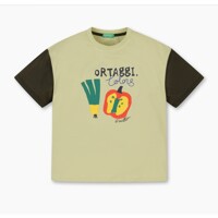 [베네통키즈]소매배색프룻 티셔츠QATS41431YE