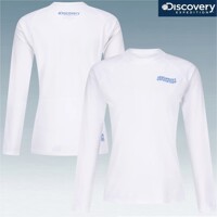[디스커버리]여성 24년 신상 기본 긴팔티 래쉬가드 에센셜 티셔츠 DWSW62043 WHS