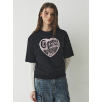 [후아유]공용 Heart Stamp T-shirt(R) WHRPE2598U
