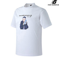뉴발란스 NBNEA22013-WH 포토팩 앞판 포토 어반핏 남녀공용 반팔티 티셔츠