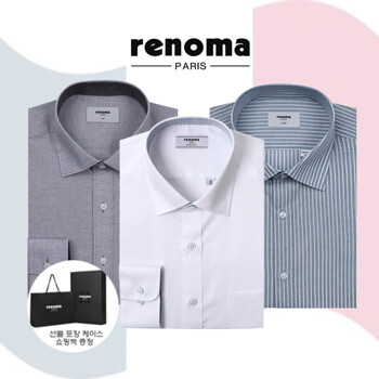 [레노마셔츠] 인기상품 긴소매 구김적은 와이셔츠(선물포장가능)                                   
