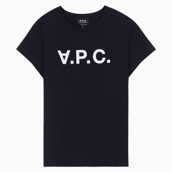 (당일) 23SS 아페쎄 VPC 로고 네이비 여성 반팔 티셔츠 COBQX F26944 IAK