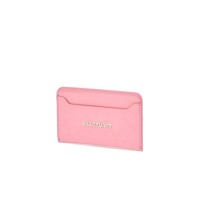 질스튜어트 뉴욕 액세서리 23FW [하트경판] 핑크 로고장식 소가죽 카드 지갑 