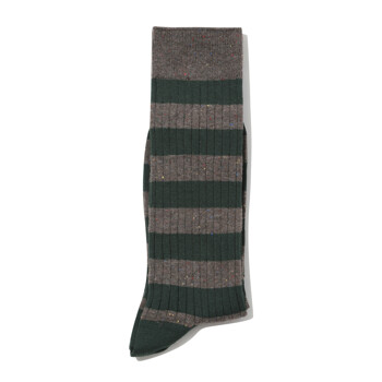 [CUSTOMELLOW] nep yarn stripe socks_CALAX24216KHX