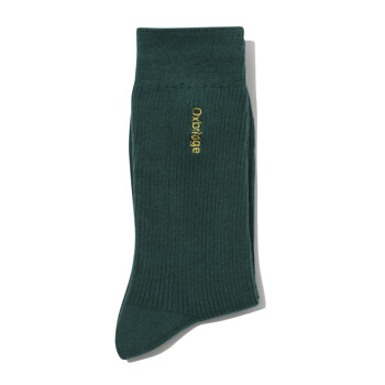 [CUSTOMELLOW] solid embroidery socks_CALAX24217GRX
