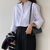 제이앤몰스 / S XL 스탠다드핏 여성 옥스포드 셔츠 여자 남방 W372