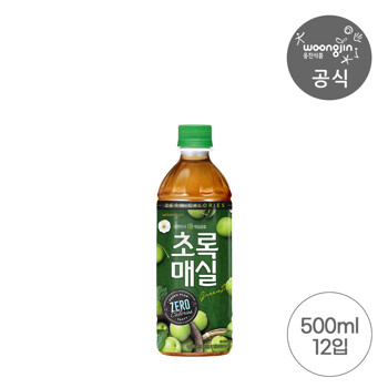 [웅진식품] 초록매실 제로 500ml 12개  