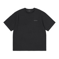 남성 쿠션지 반팔 라운드 티셔츠 (BLACK) (HA4ST21-39)